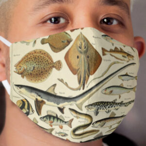 Fish Chart Cloth Face Mask