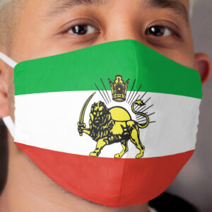 Flag of Persia / Iran (Pahlavi) Cloth Face Mask