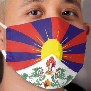 Flag of Tibet Cloth Face Mask