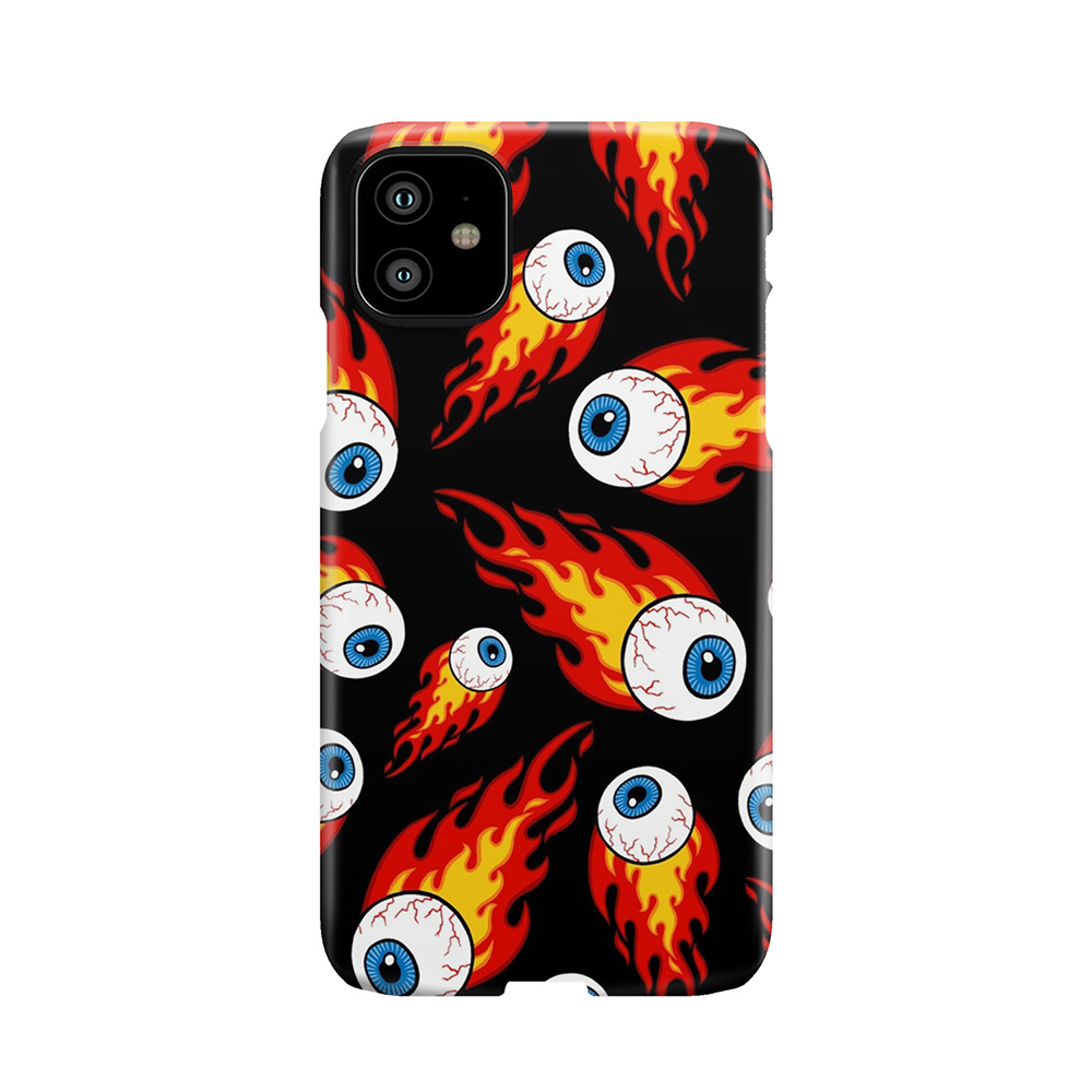Flaming Eyeball Pattern Phone Case