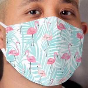 Flamingo Pattern , Pink Flamingo Cloth Face Mask