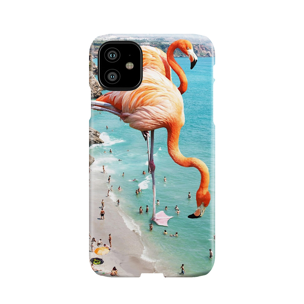 Flamingos On The Beach #Redbubble #Decor Phone Case