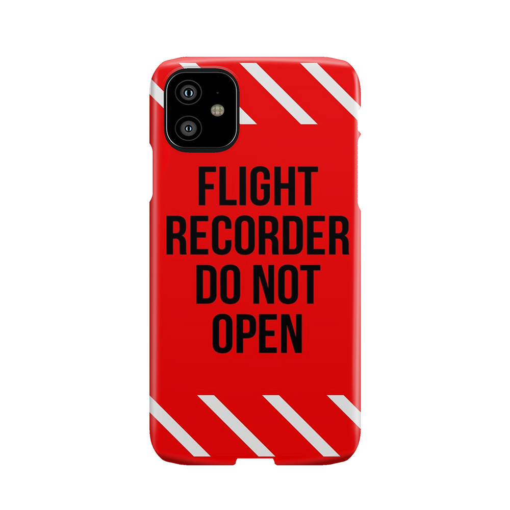 Flight Recorder Do Not Open Phone Case