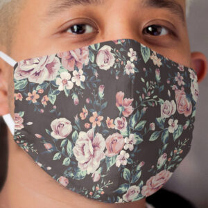 Floral Pattern Cloth Face Mask 2