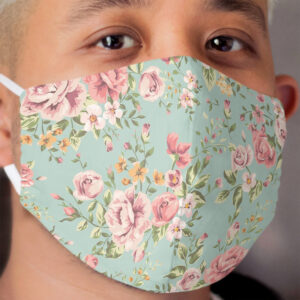 Floral Pattern Cloth Face Mask