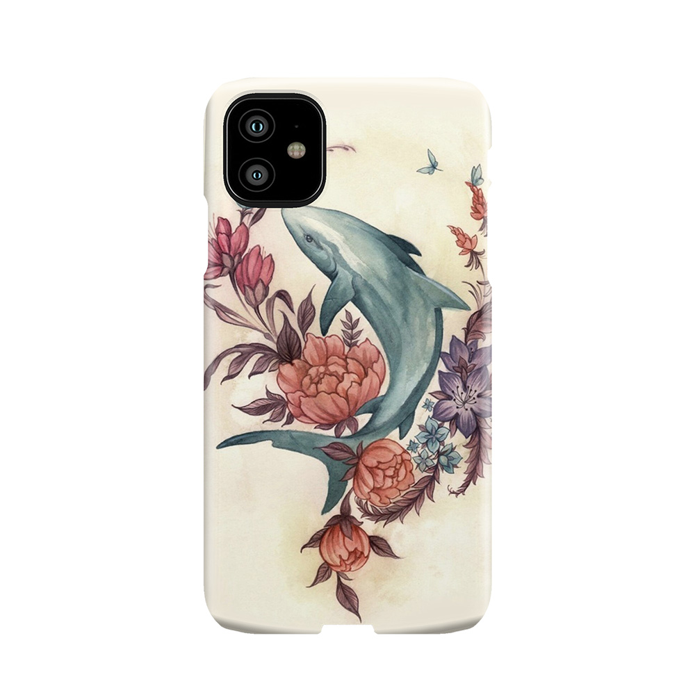 Floral Shark Phone Case