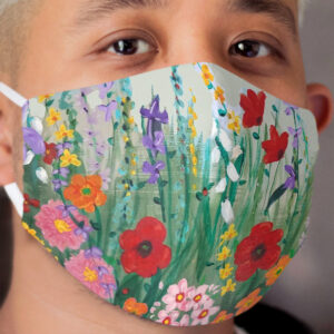 Flower Field Cloth Face Mask