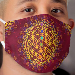 FLOWER OF LIFE, CHAKRAS, SPIRITUALITY, YOGA, ZEN, Cloth Face Mask