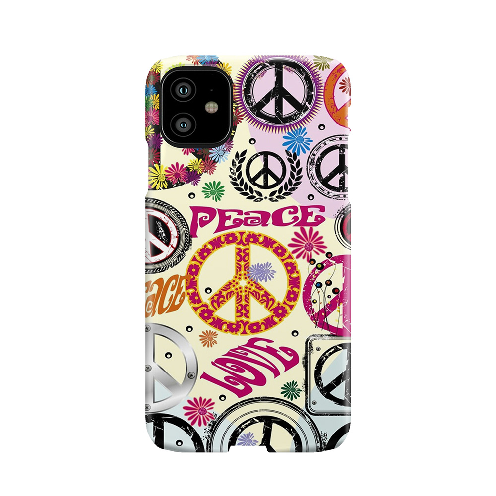 Flower Power Peace And Love Hippie Phone Case