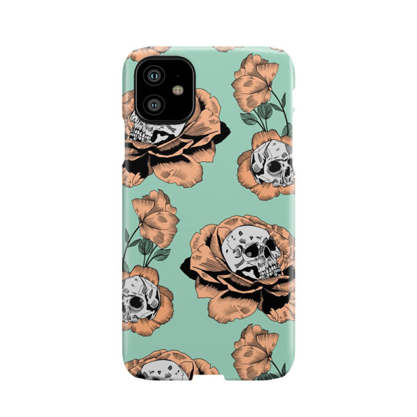Flower Skull Pattern Phone Case