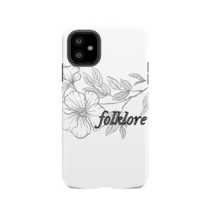 Folklore Album Taylor Swift Flower Lyrics Tough Phone Case