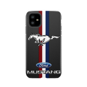 Ford Mustang Emblem Black Carbon Tough Phone Case