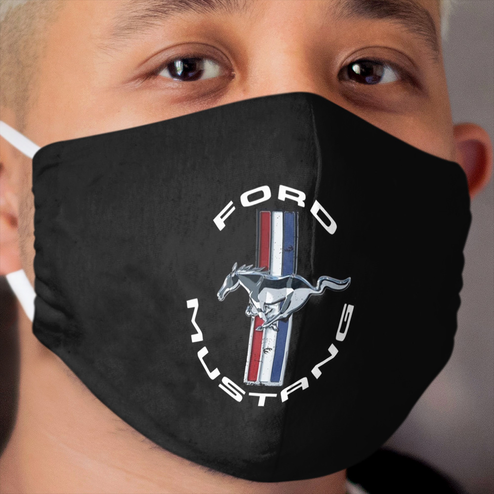 Ford Mustang Vintage Logo Cloth Face Mask
