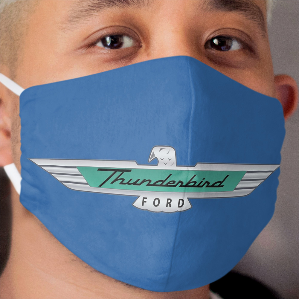 Ford Thunderbird Emblem Cloth Face Mask