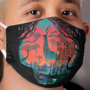 Forest Spirit - Woodland Illustration Cloth Face Mask