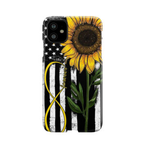 Forever American Flag Sunflower Phone Case