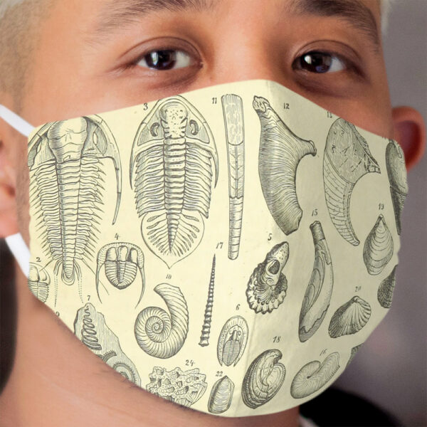fossils Cloth Face Mask