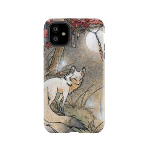 Fox & Wisps - Teakitsune Fox Yokai Tough Phone Case