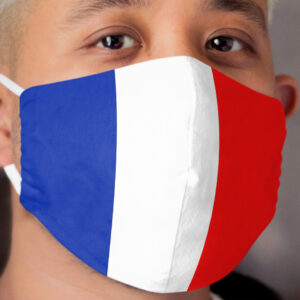 French Flag Cloth Face Mask France Cloth Face Mask