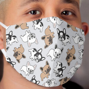 Frenchie French Bulldog Pattern Cloth Face Mask