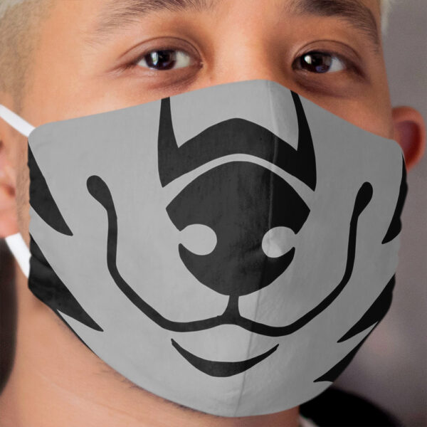 Friendly Canine Gray Cloth Face Mask