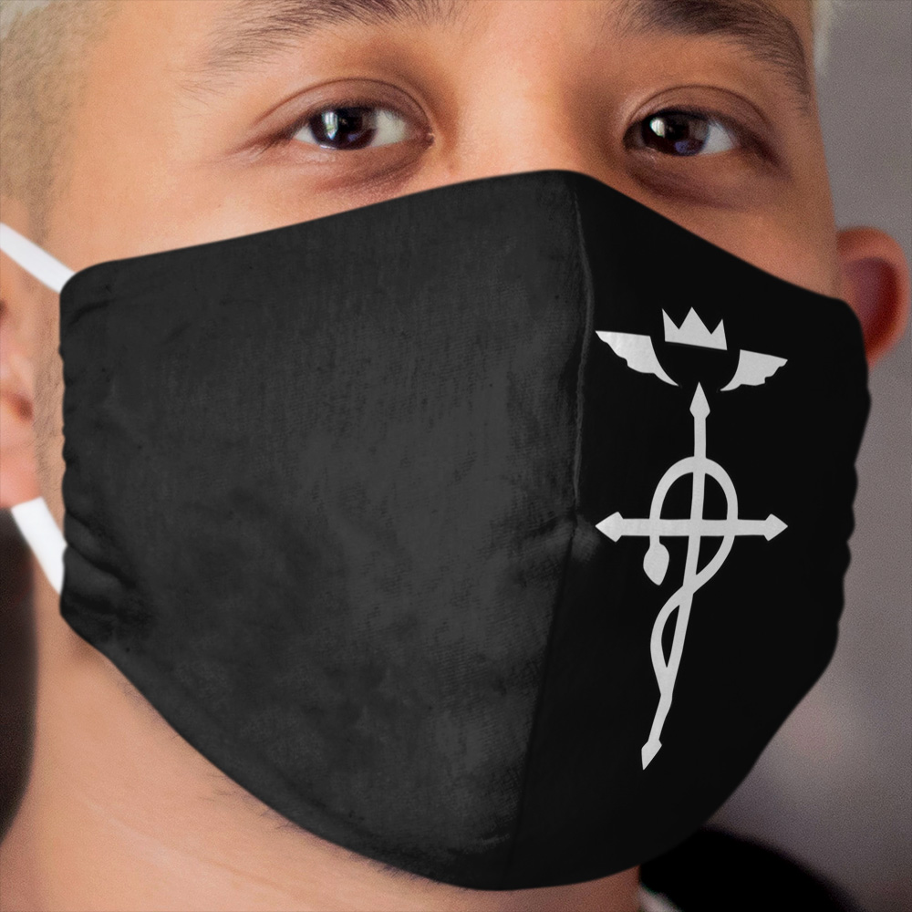 Fullmetal Alchemist - Flamel Insignia (White) Cloth Face Mask