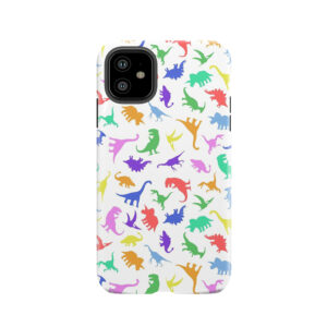 Fun Dinosaur Pattern Tough Phone Case