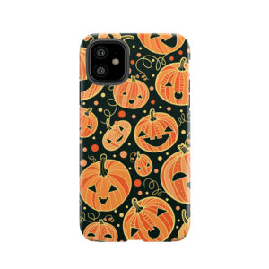 Fun Halloween Pumpkins Pattern Tough Phone Case
