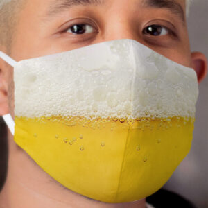 Funny Beer Design - The perfect gift for a fraternity or sororty member who loves drinking beer! Cloth Face Mask