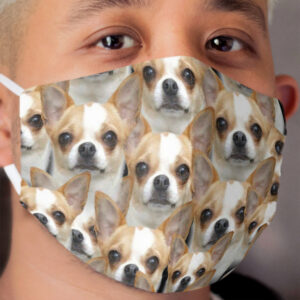 funny chihuahua puppy face Cloth Face Mask