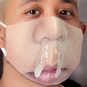 Funny Face Gross Snot Nose Kid Cloth Face Mask For Gift Cloth Face Mask