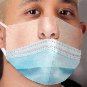 Funny incorrect face mask wearing nose out design Cloth Face Mask