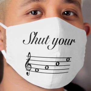 Funny Music Design Cloth Face Mask