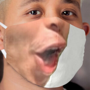 funny pogChamp emote man Cloth Face Mask