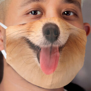 Funny Pomeranian Dog Cloth Face Mask