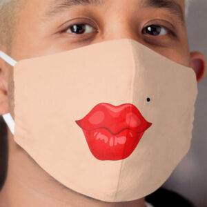 Funny red lips Cloth Face Mask 2
