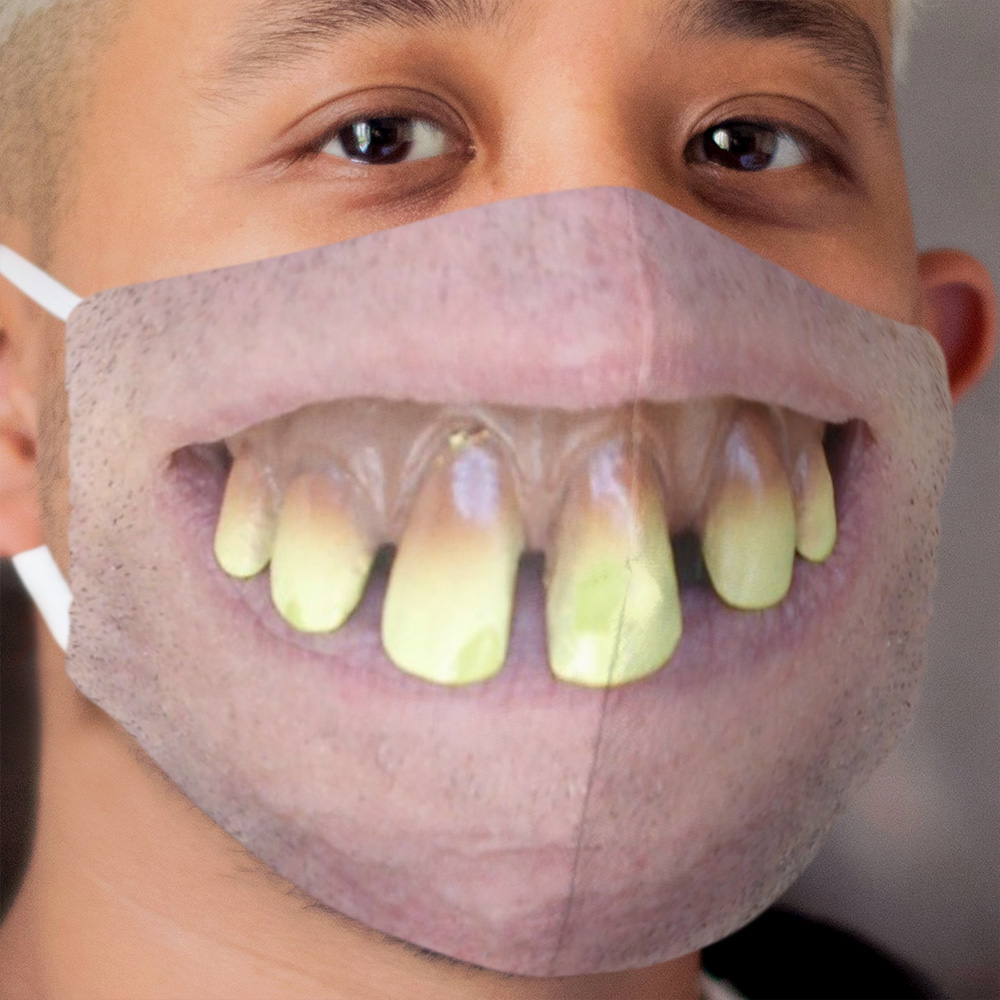 Funny Teeth Cloth Face Mask