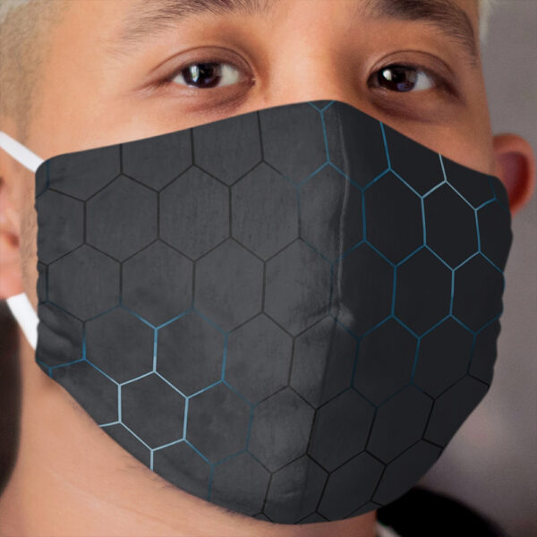 Futuristic honeycomb Cloth Face Mask