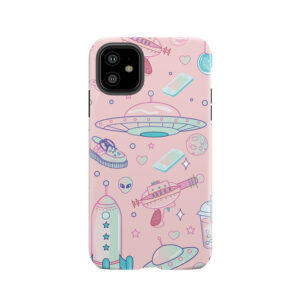 Galaxy Babe Pattern Tough Phone Case