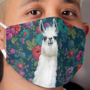 Garden Llama Cloth Face Mask