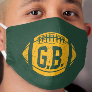 GB Retro Football - Green Cloth Face Mask