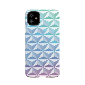Geodesic Sphere, Blue Phone Case