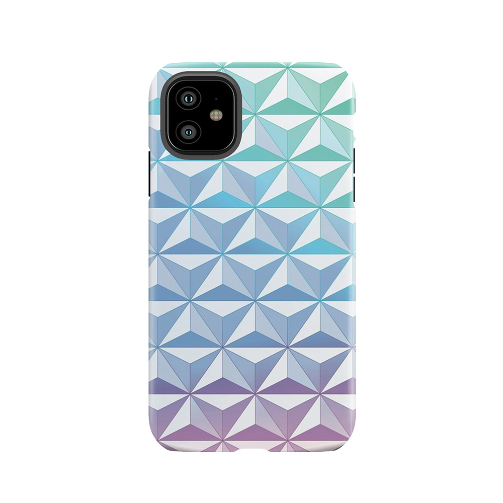 Geodesic Sphere, Blue Tough Phone Case