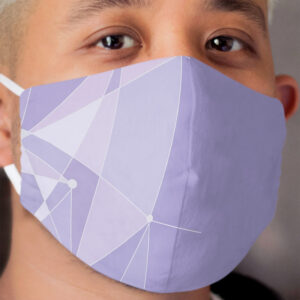 Geometric Purple Wall Cloth Face Mask