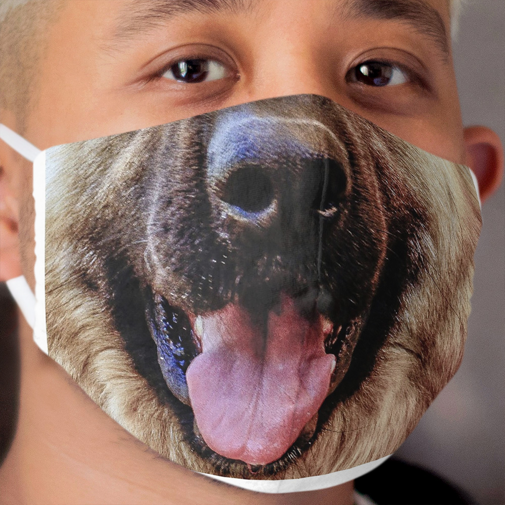 German Shepherd face mask funny dog mouth Cloth Face Mask