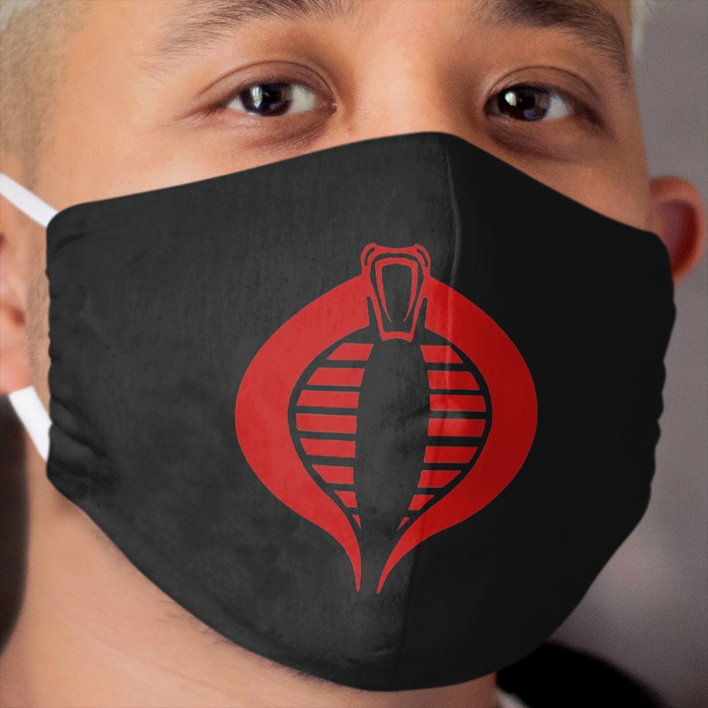 Gi Joe Cobra Enemy Logo Cloth Face Mask