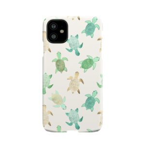 Gilded Jade & Mint Turtles Phone Case
