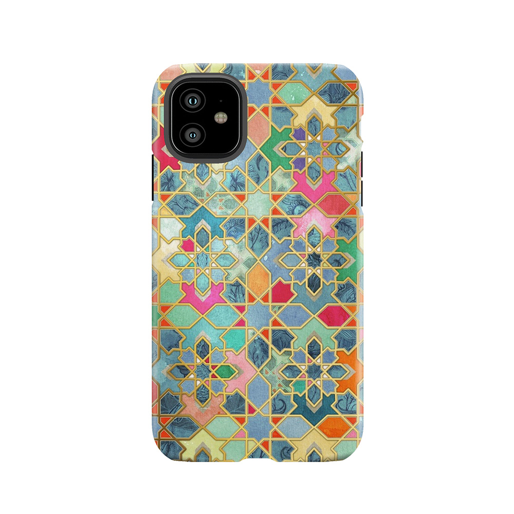 Gilt & Glory - Colorful Moroccan Mosaic Tough Phone Case