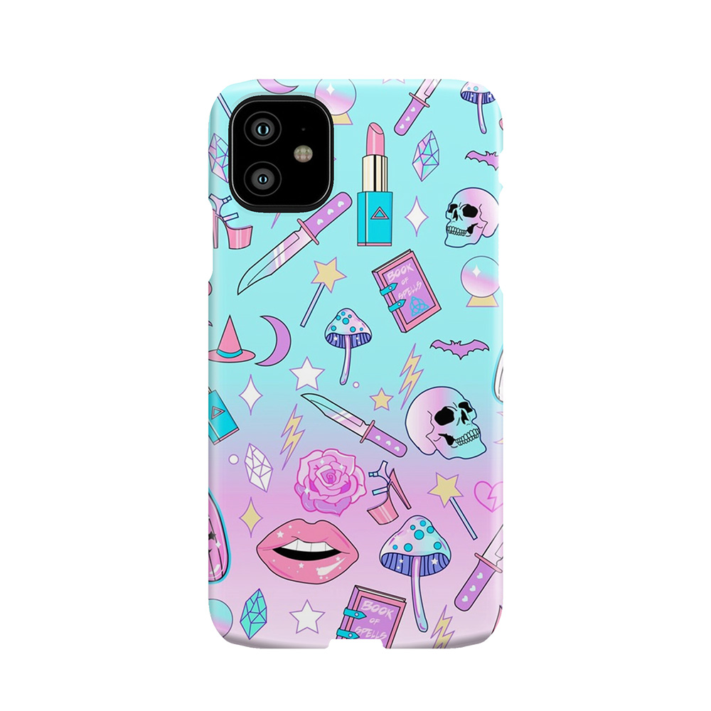 Girly Pastel Witch Goth Pattern Phone Case