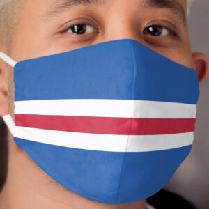 Glasgow Rangers Colours Bar Design Cloth Face Mask